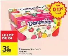Carrefour Danone - danonino prix choc offre