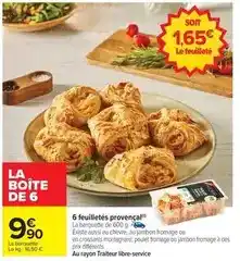 Carrefour 6 feuilletés provençal offre