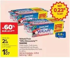Carrefour Danone - velouté fruix offre découverte offre