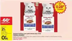 Carrefour Purina - sachets fraîcheur mon petit intense pour chats offre
