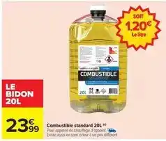 Carrefour Combustible standard 20l offre