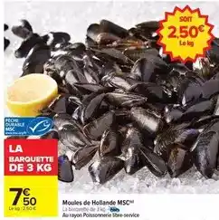 Carrefour Durable - moules de hollande msc offre