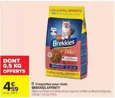 Carrefour Brekkies - croquettes pour chats offre