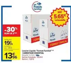 Carrefour Carrefour - lessive liquide format familial offre