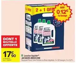 Carrefour Jacques briochin - lessive liquide offre