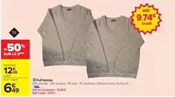 Carrefour Tex - pull femme offre