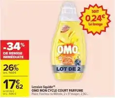 Carrefour Omo - lessive liquide offre