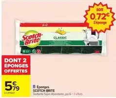 Carrefour Scotch - éponges offre