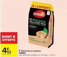 Carrefour Harris - allume-feu en rouleaux offre