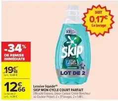 Carrefour Skip - lessive liquide offre