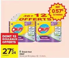 Carrefour Okay - essuie-tout offre