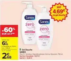 Carrefour Sanex - gel douche offre
