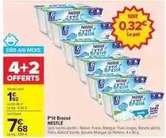 Carrefour Nestlé - p'tit brassé offre