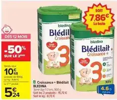 Carrefour Blédina - croissance + blédilait offre