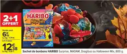 Carrefour Haribo - sachet de bonbons surprise, macam, dragibus ou halloween mix offre