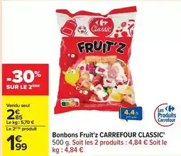 Carrefour Carrefour - bonbons fruit'z offre