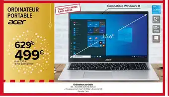 Carrefour Ordinateur Portable offre