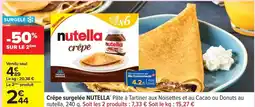 Carrefour Nutella - crêpe surgelée offre