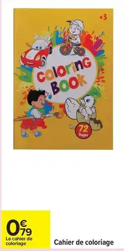 Carrefour Pagès - cahier de coloriage offre