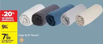 Carrefour Tex - linge de lit jersey offre