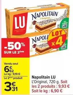 Carrefour Lu - napolitain offre