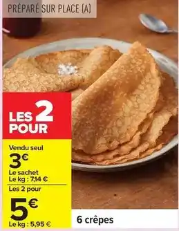 Carrefour Crêpes offre