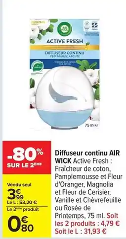Carrefour Pamplemousse - diffuseur continu offre