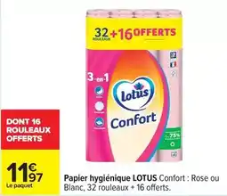 Carrefour Lotus - papier hygiénique offre
