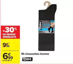 Carrefour Dim - mi-chaussettes homme offre