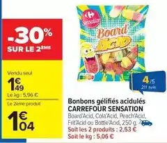 Carrefour Carrefour - bonbons gélifiés acidules offre