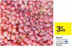 Carrefour Raisin offre