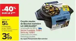 Carrefour La cancalaise - cocotte moules de bouchot marnière offre