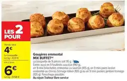 Carrefour Mix - gougères emmental buffet offre