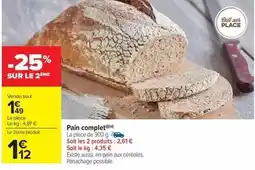 Carrefour Complet - pain offre