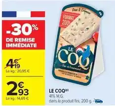Carrefour Le coq sportif - 41% m.g offre