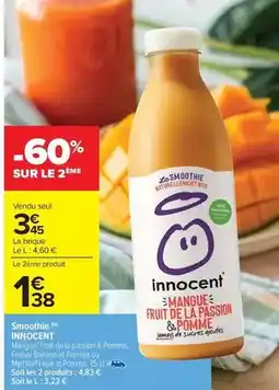 Carrefour Innocent - smoothie offre