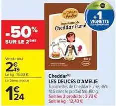 Carrefour Cheddar offre