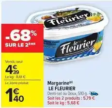 Carrefour Le fleurier - margarine offre