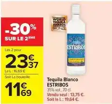 Carrefour Estribos - tequila blanco offre