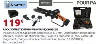 Rural Master Pack coffret kmt65w mini-tronçonneuse offre