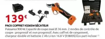 Rural Master Pack coffret ks36sw sécateur offre