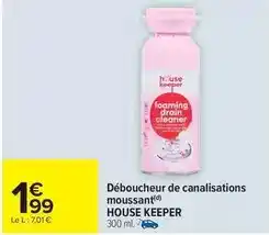 Carrefour Déboucheur de canalisations moussant offre