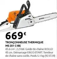 Rural Master Tronçonneuse thermique ms 251 c-be offre
