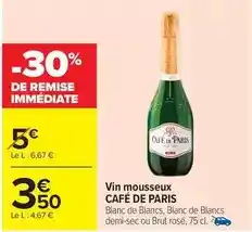 Carrefour Brut - vin mousseux offre