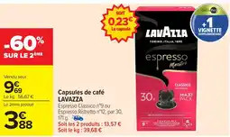 Carrefour Market LAVAZZA Capsules de café offre