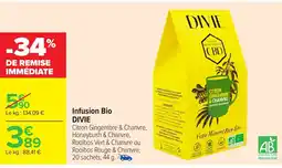 Carrefour Market DIVIE Infusion Bio offre