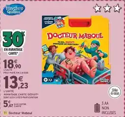 Intermarché Contact Hasbro - 11 docteur maboul offre