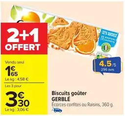 Carrefour Market GERBLÉ Biscuits goûter offre