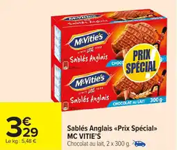 Carrefour Market MC VITIE'S Sablés Anglais Prix Spécial offre