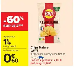 Carrefour Market LAY'S Chips Nature offre